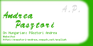 andrea pasztori business card